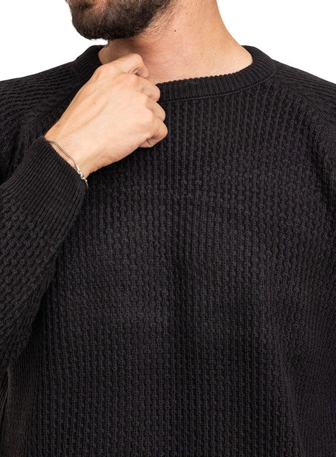 Black - Design002 BS - Round Pullover - Khotwh